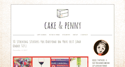 Desktop Screenshot of cakeandpenny.com