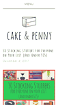 Mobile Screenshot of cakeandpenny.com