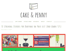 Tablet Screenshot of cakeandpenny.com